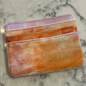 Urban Outfitters Pink and Orange tie-dye wallet/ Credit Card Holder